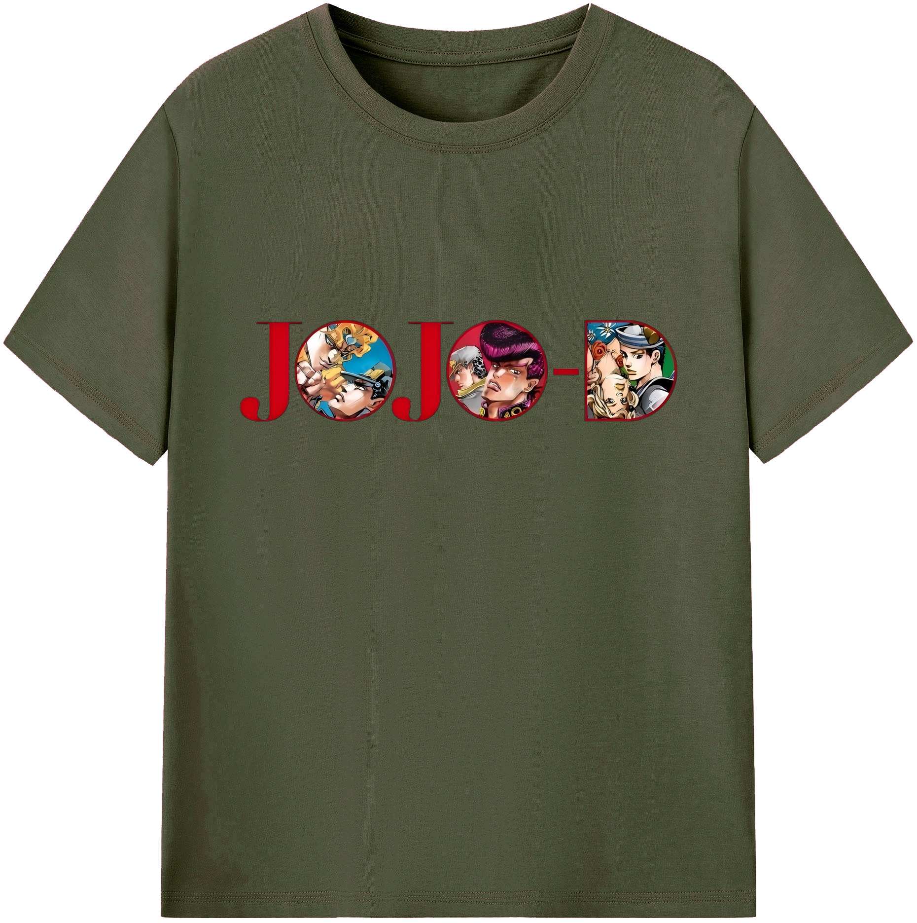 （画像用） ジョジョの奇妙な冒険 JoJo's Bizarre Adventure 綿100％ メンズ半袖Tシャツ｜肌触りやわらか＆通気性